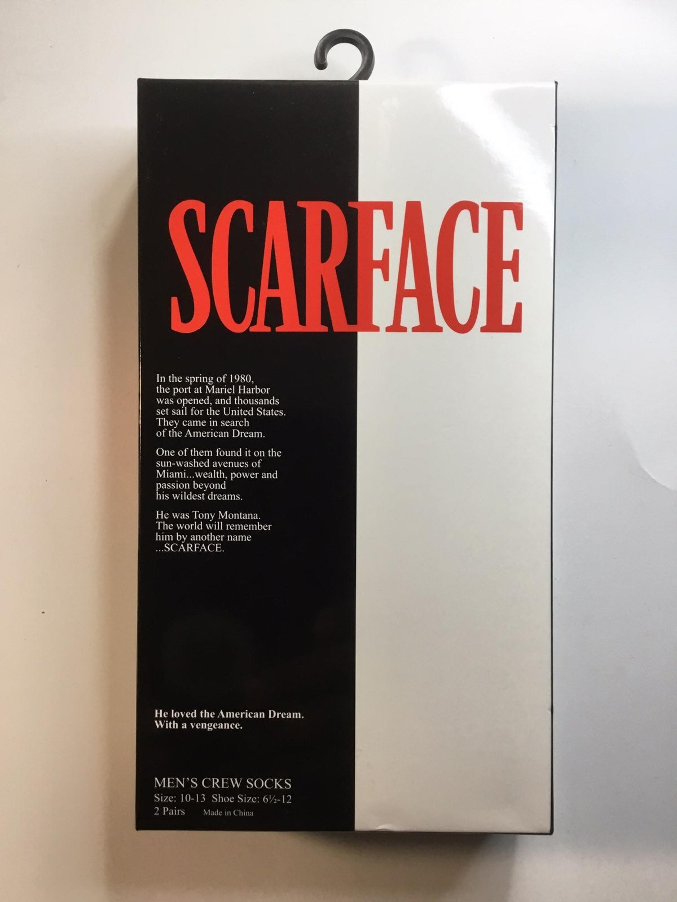 SCARFACE TONY MONTANA MEN'S CREW SOCKS