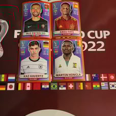 RED PARALLEL FIFA WORLD CUP QATAR STICKERS