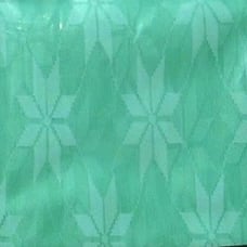 NEW VTG MINTY GREEN LACE FLORAL SHOWER CURTAIN , VINYL LINER & 12 RINGS SET
