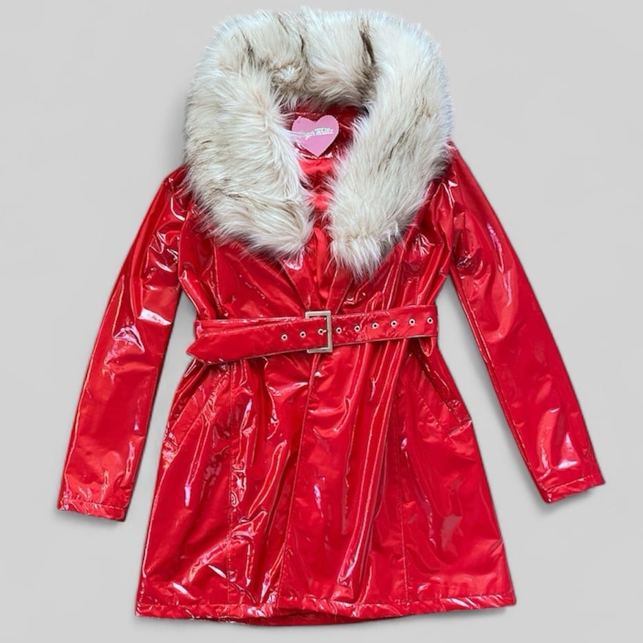 Sugar Thrillz Red Latex Coat