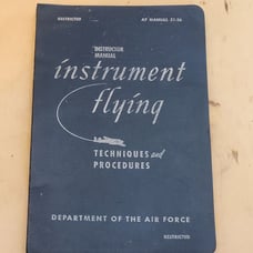 Vintage Air Force Instrument Flying Manual 51-36 June 1950 Soft Back