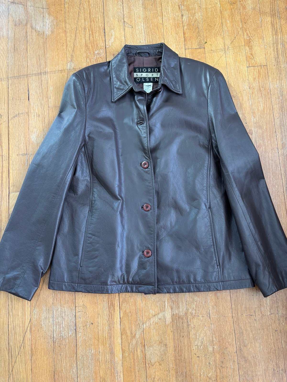 Sigrid Olsen Leather Jacket