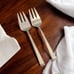 2 REED & BARTON Barclay 18 8 Stainless, 1982 Medium Solid Cold Meat Serving Fork