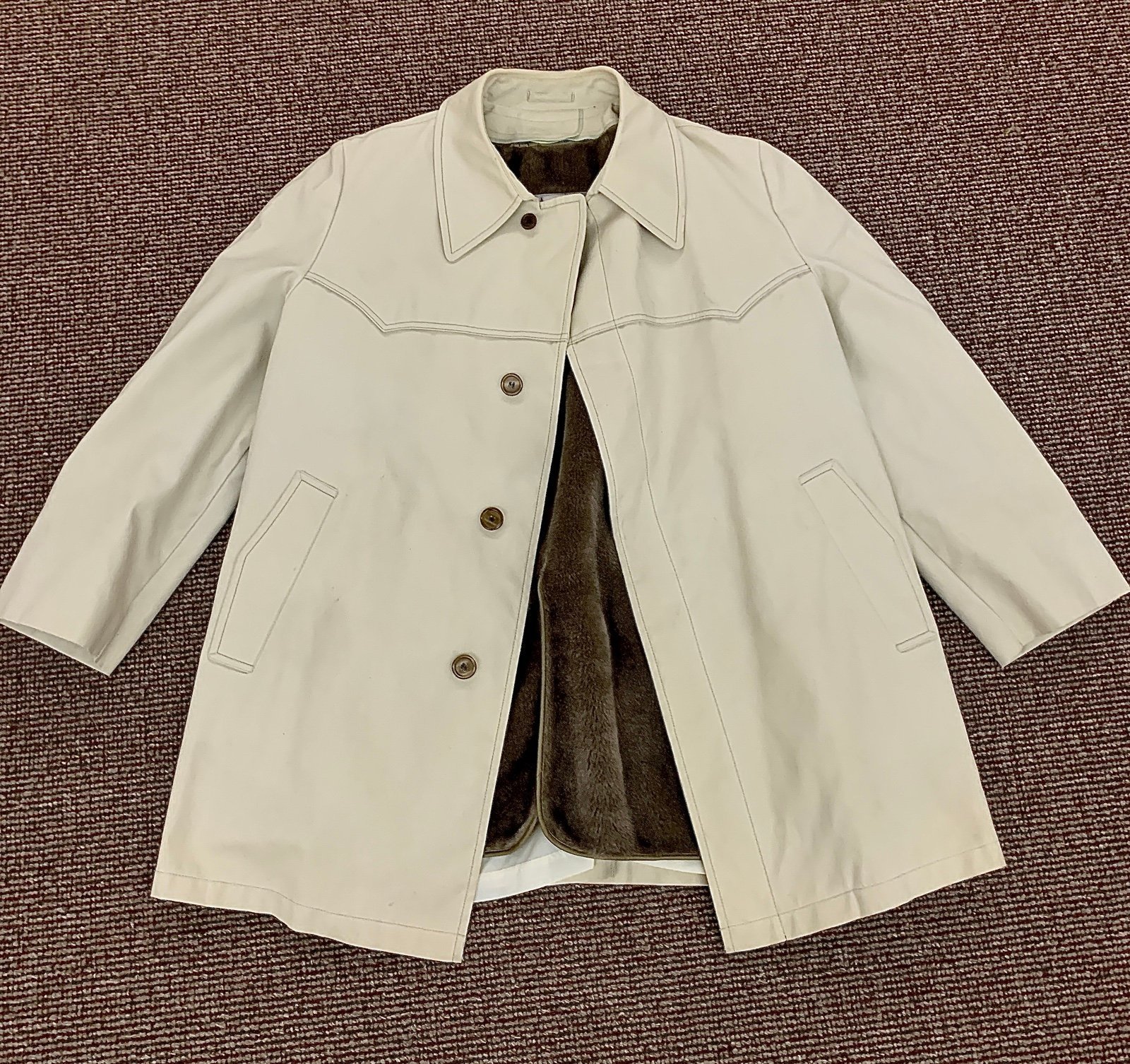 Men's 46 Reg Vtg London Fog Maincoats Water Resistant Convertible Lined Jacket