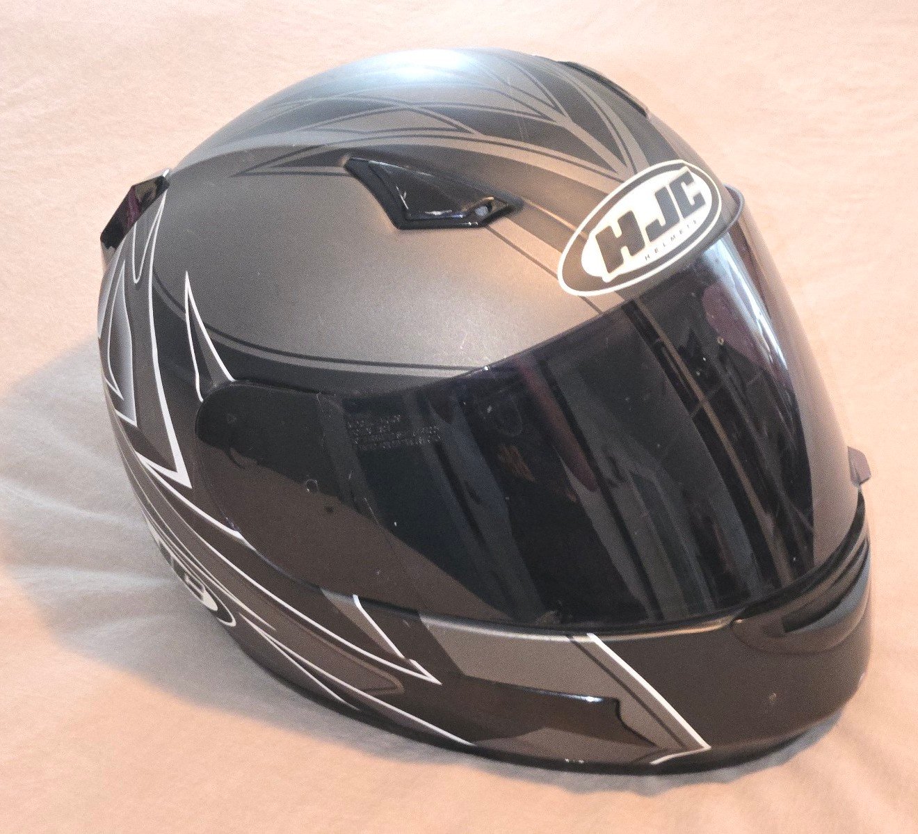 HJC Raven Cl Sp Motorcycle Helmet DOT black grey siver