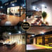 6 Packs 108COB Outdoor Solar Lamp Motion Detector Garden Light Solar Powered vf