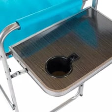 High View Director Chair, Blue, Steel, Camping Chair 2023