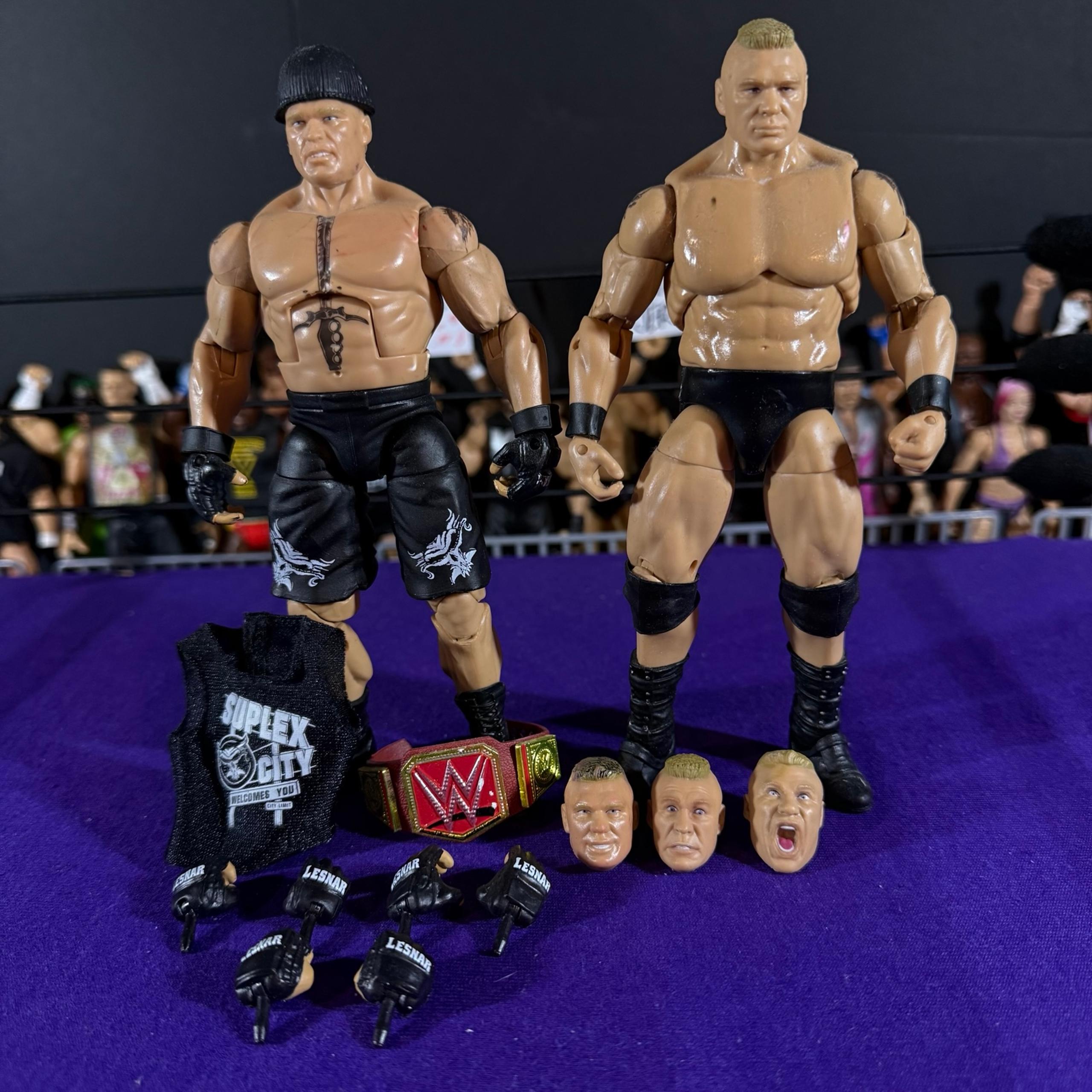 WWE Ultimate & Elite Brock Lesnar CUSTOMS (Bundle)