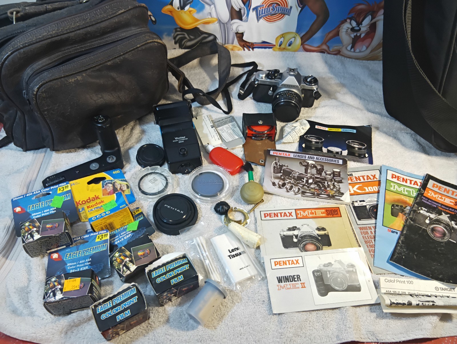 Pentax ME Super 35mm SLR Camera + Lenses, Film & More, Free Shipping M1  Pentax