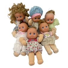 5 lbs Vintage Mattel Magic Nursery & Others Baby Play Dolls Preowned LOT 80s 90s