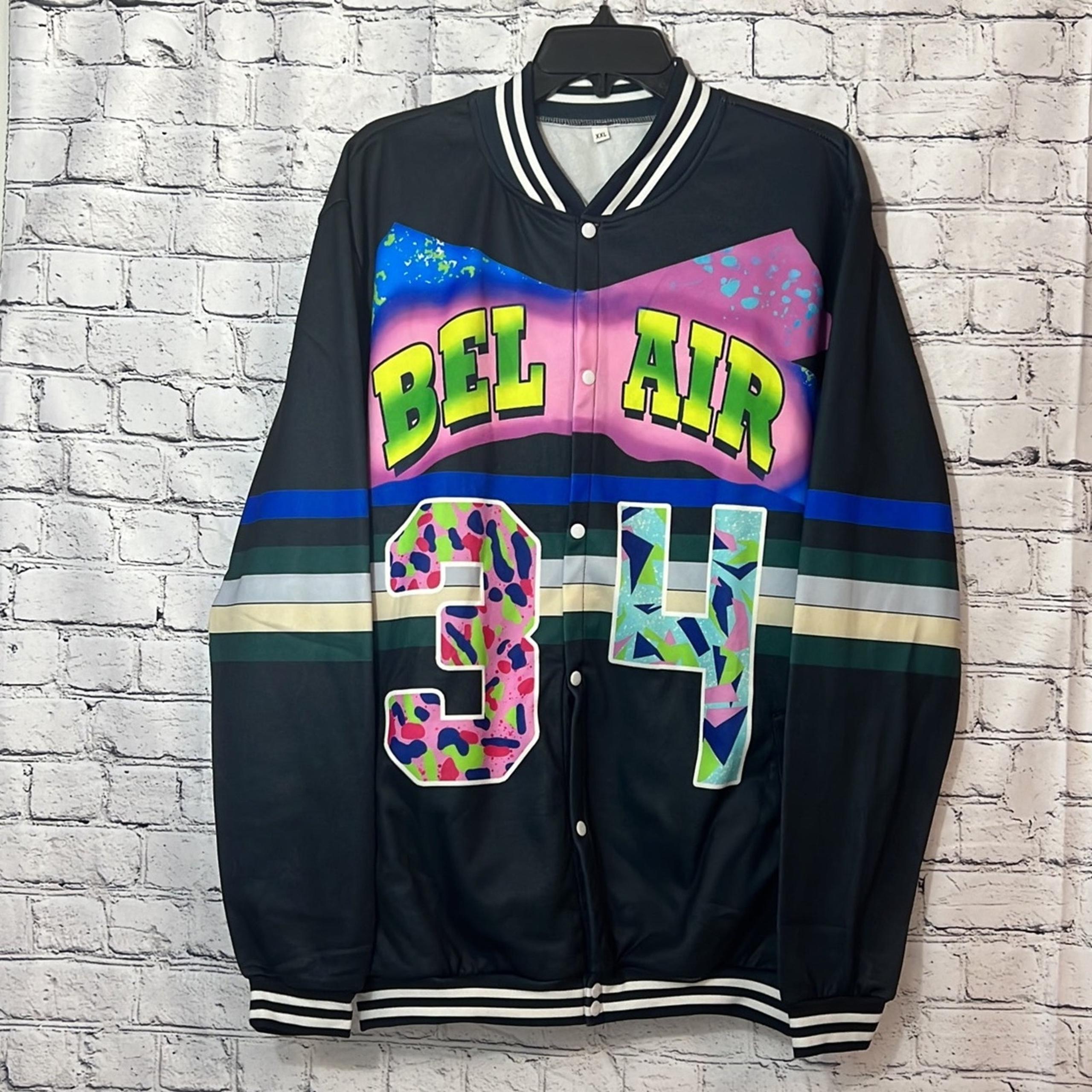Fresh Prince of Bel-Air Halloween Cosplay Baseball Jacket Sz XXL