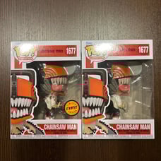 Funko Pop Chainsaw Man Chase W/ New 7BAP Protector And Common
