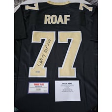 Willie Roaf Autographed/Signed Jersey TRISTAR New Orleans Saints