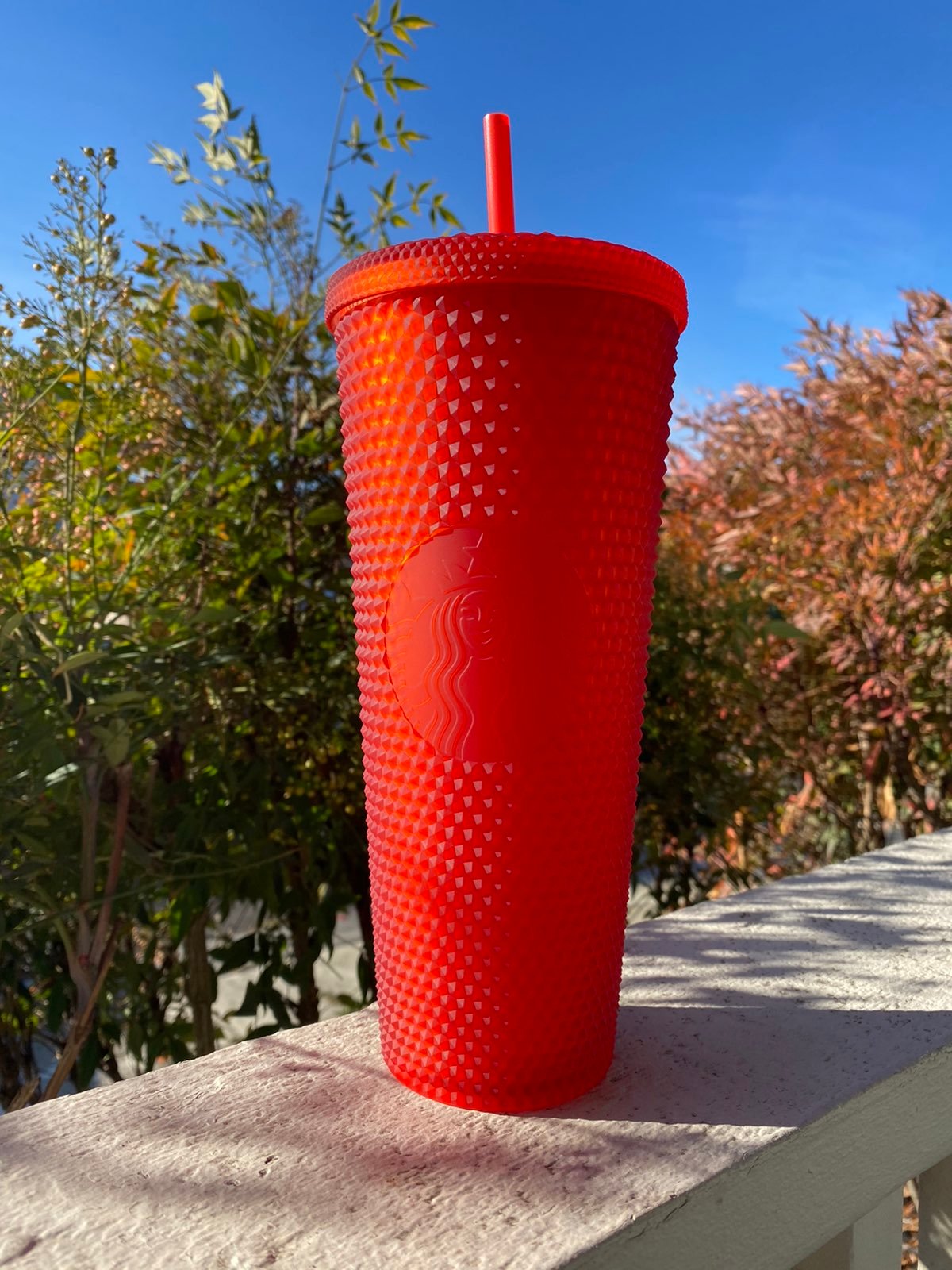 New starbucks matte red tumblr