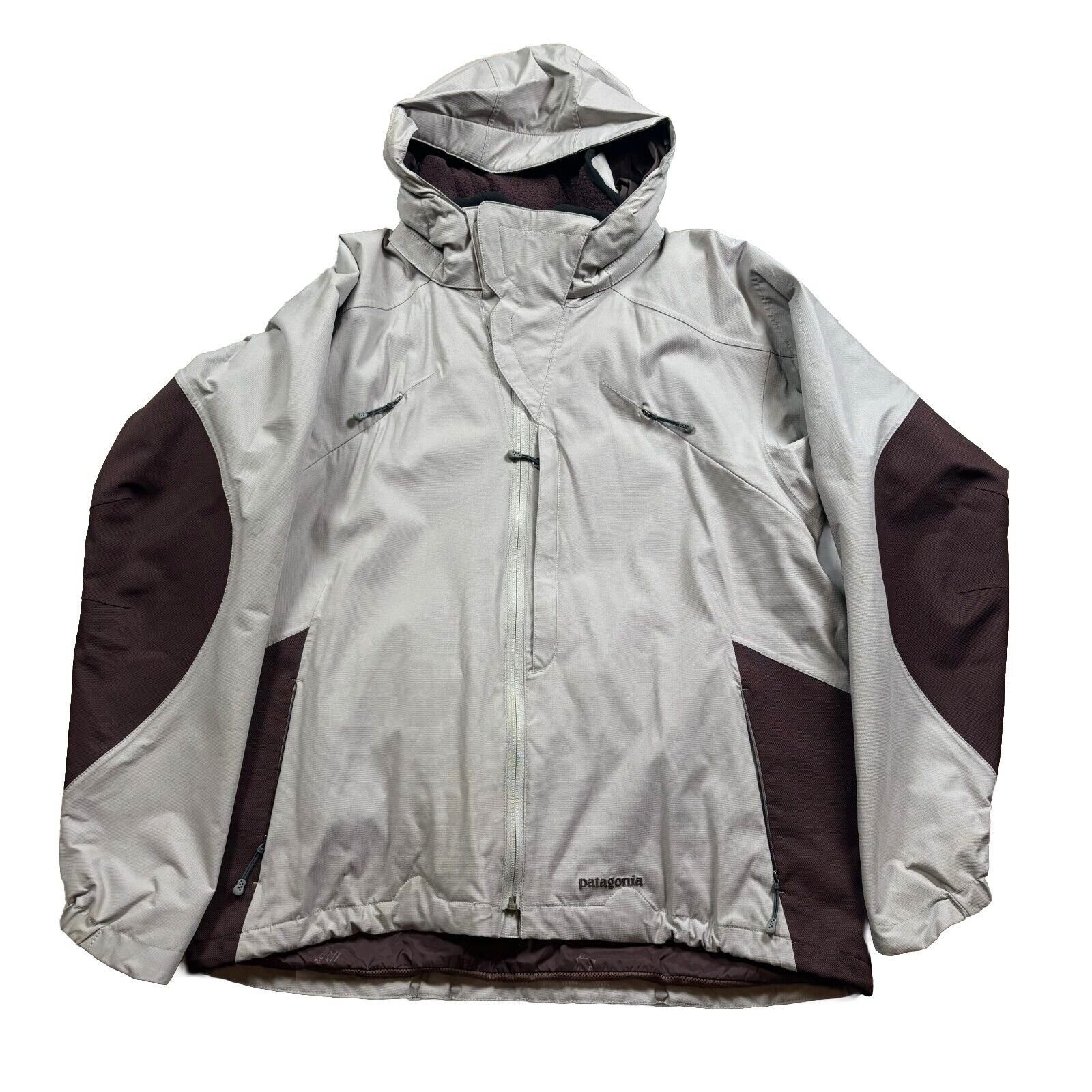Patagonia Jacket Mens Medium VTG 80s 90s M's Powderkeg Brown Snowboarding Ski