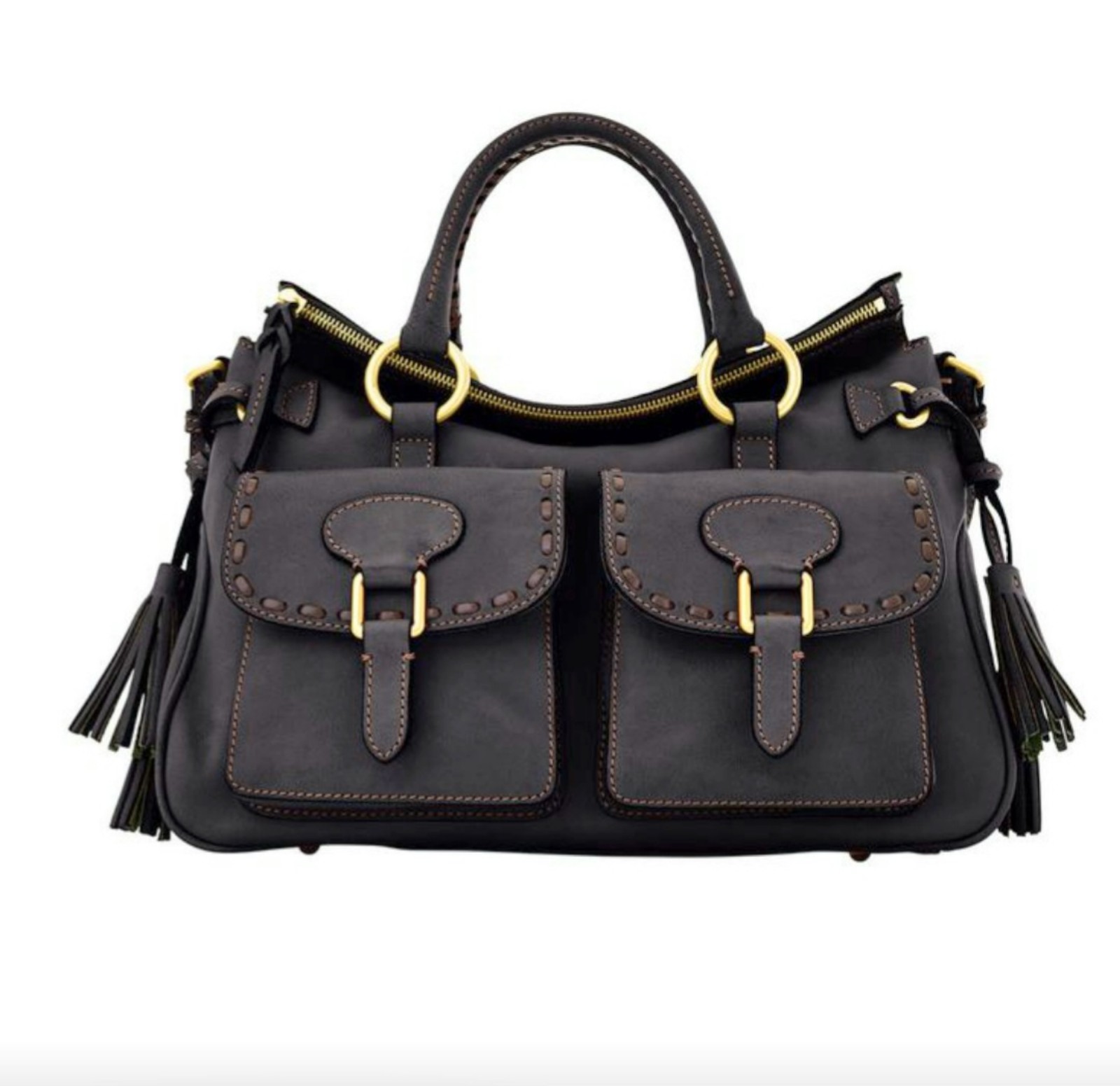 Nwt Dooney and Bourke Florentine Satchel with Pockets