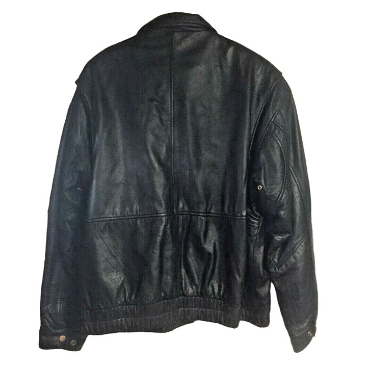 Braefair Womens Vintage  Leather Jacket  Size XL Zip Snap Closure have tags pock