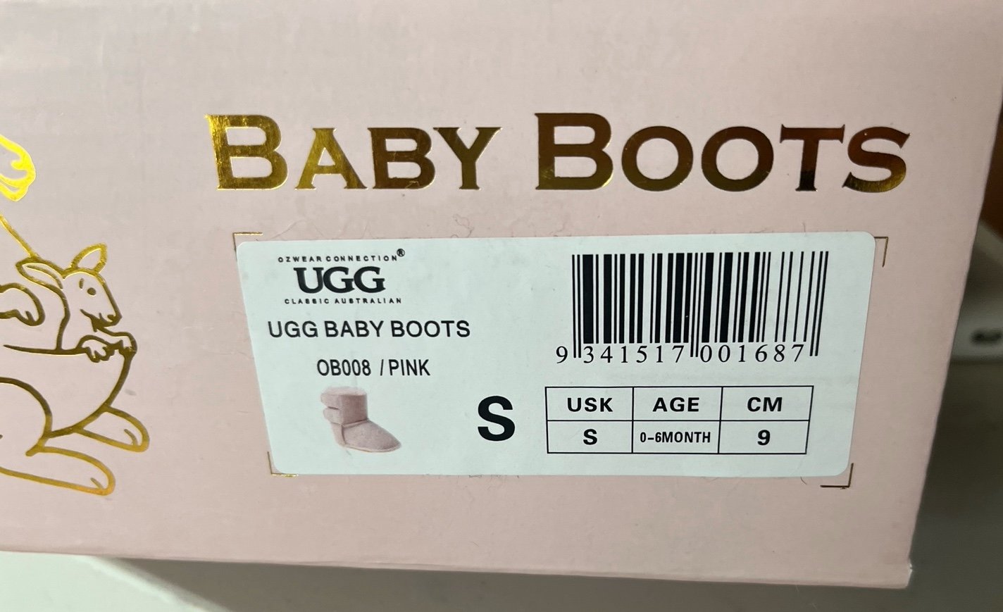 Ugg baby boots 0-6 months NEW