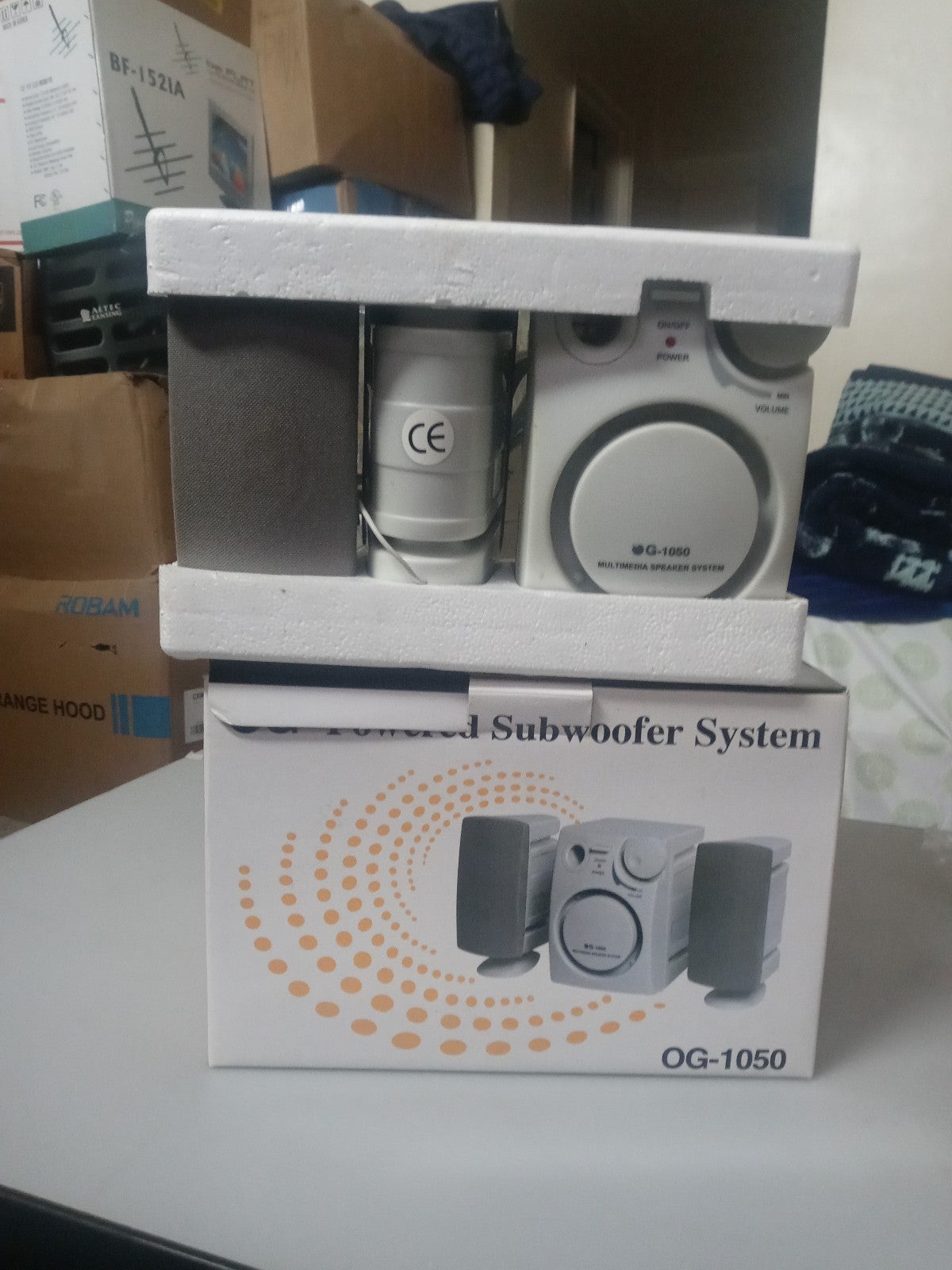 Powered Computer Subwoofer Wired Speaker System OG-1050 NEW