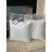 Charter Club Damask Design Decorative Palm Leaf Embroidered Pillow 18 in Square