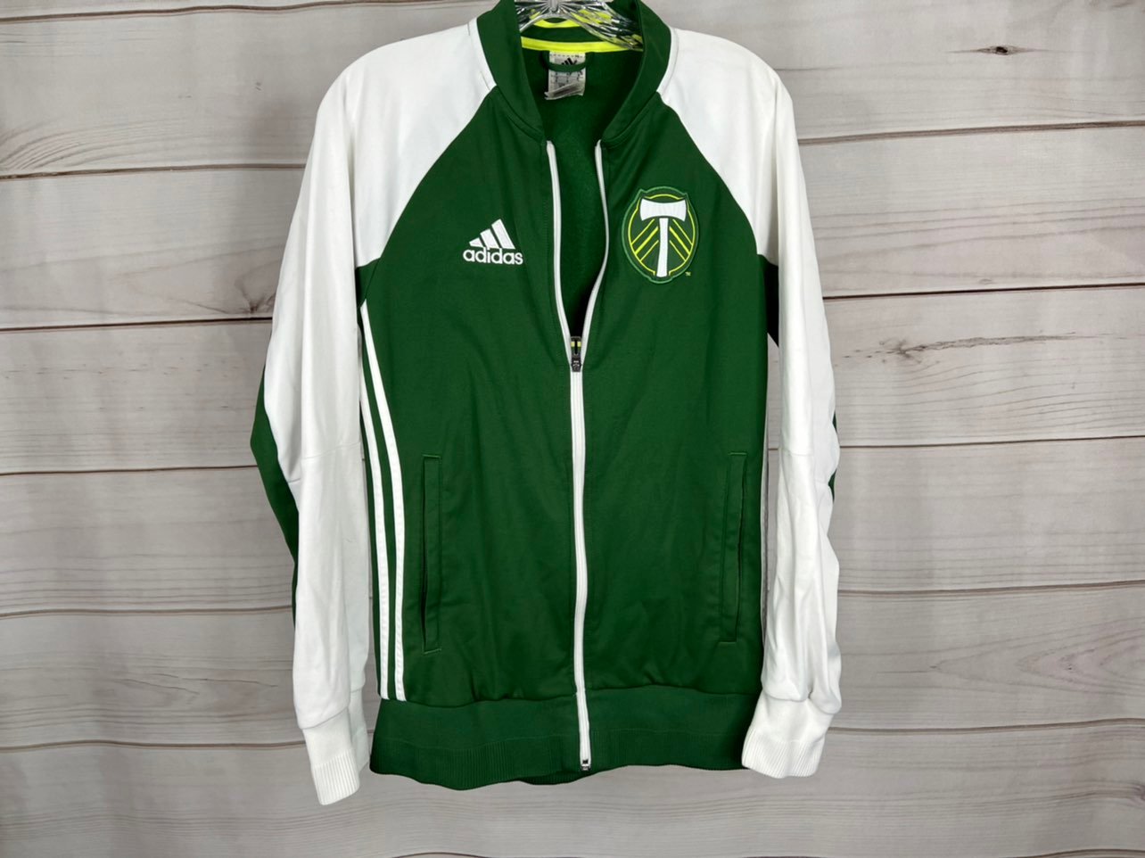 Portland Timbers Adidas MLS Soccer Track Jacket Mens Small S B47. View pictur