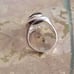 Vintage Sterling Silver and Black Faceted Oval Stone Ring Size 7.5