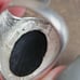 Vintage Sterling Silver and Black Faceted Oval Stone Ring Size 7.5