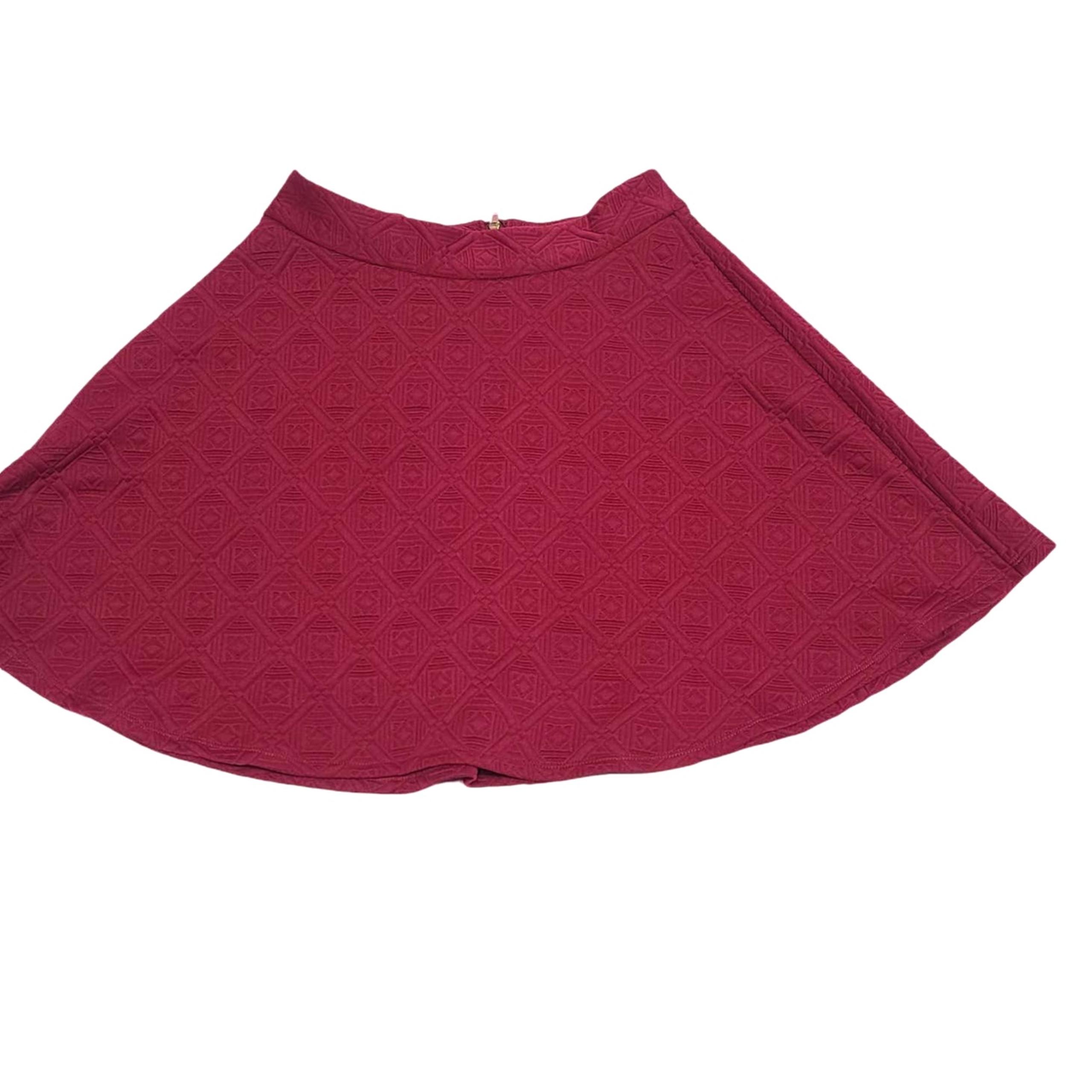 women's medium burgundy mini skirt - Alya