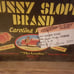 Vtg sunny slope peach crate