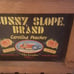 Vtg sunny slope peach crate