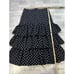 Cinq a Sept Tiered Midi Skirt Women's Size L Black White Polka Dot Rowena Boho