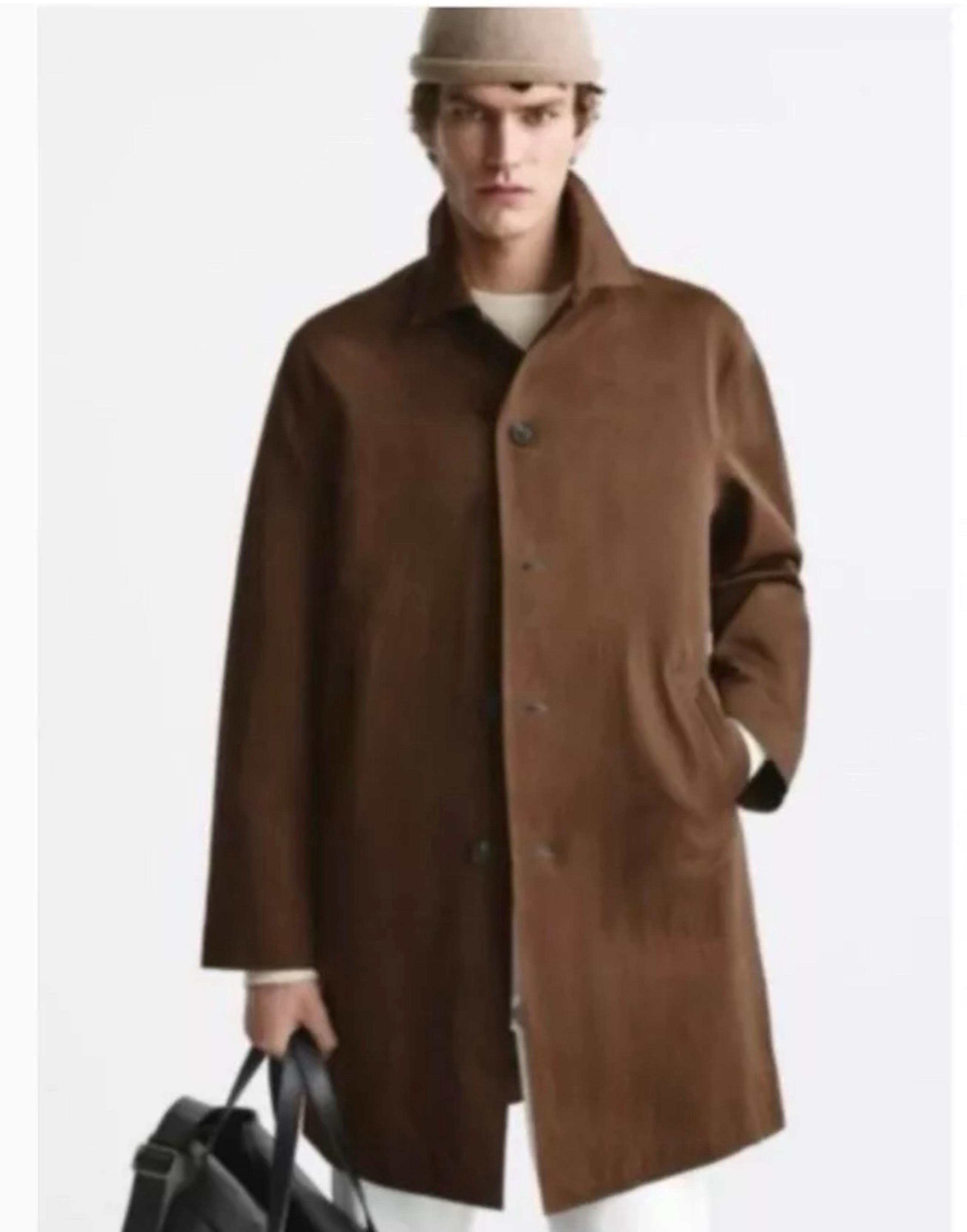 ZARA MEN'S TECHNICAL TRENCH COAT