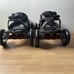 URBAN STREET SKORPION QUADLINE SMALL LARGE ADJUSTABLE ROLLER SKATES 100mm WHEELS