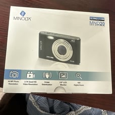 Minolta MND20-BL 2.7K HD 2.9 LCD 44 MP 16x Zoom Silve Digital Camera New In Box