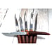 Set/6 Steak Knives Bakelite Handles Vintage Faux Horn Steak Knives