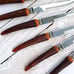 Set/6 Steak Knives Bakelite Handles Vintage Faux Horn Steak Knives
