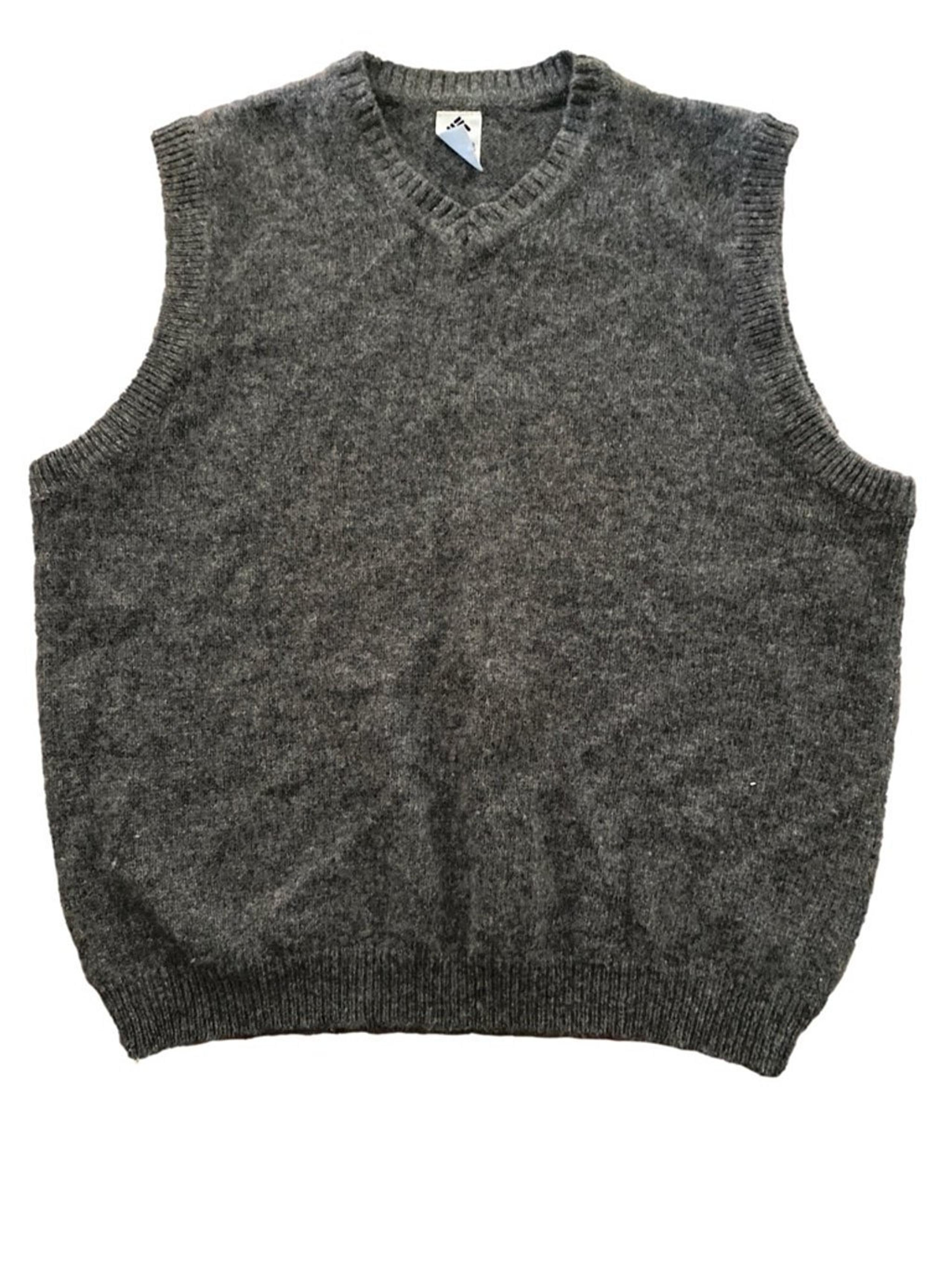 Men's Columbia Wool Sweater Vest, Size L, Gray