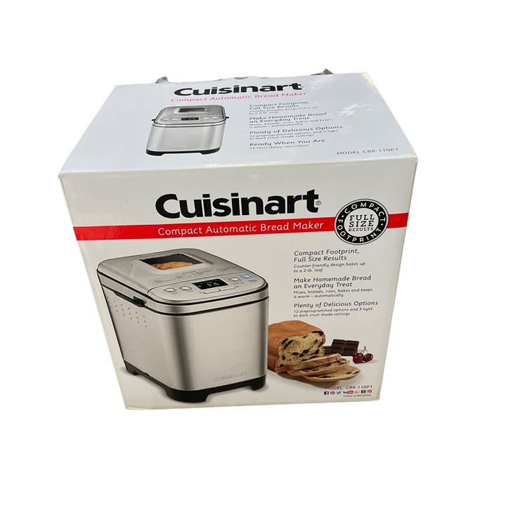 NIB Cuisinart Compact Automatic Bread Maker Model CBK-110P1