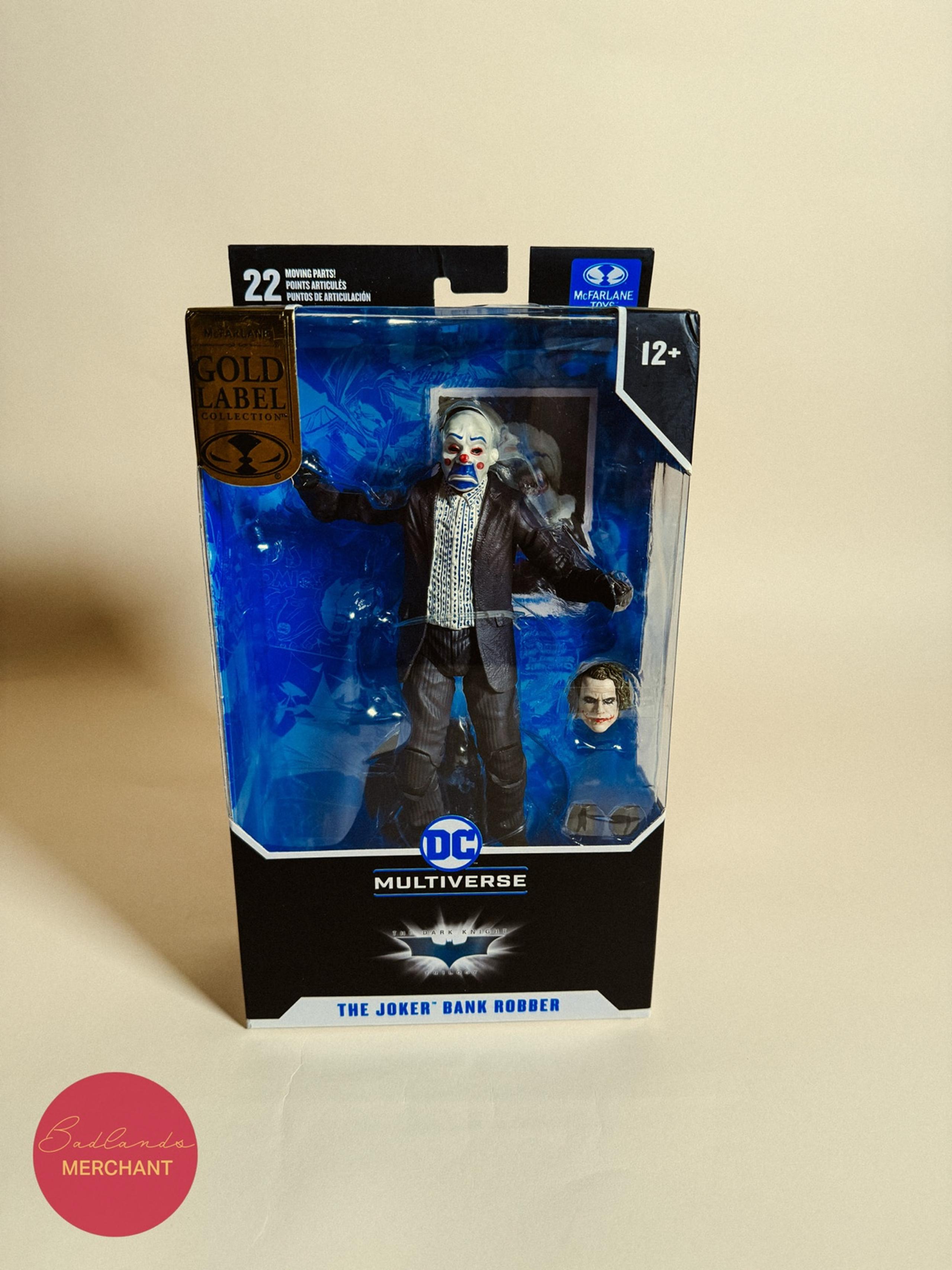McFarlane DC Gold Label Collection The Joker Bank Robber Figure The Dark Knight