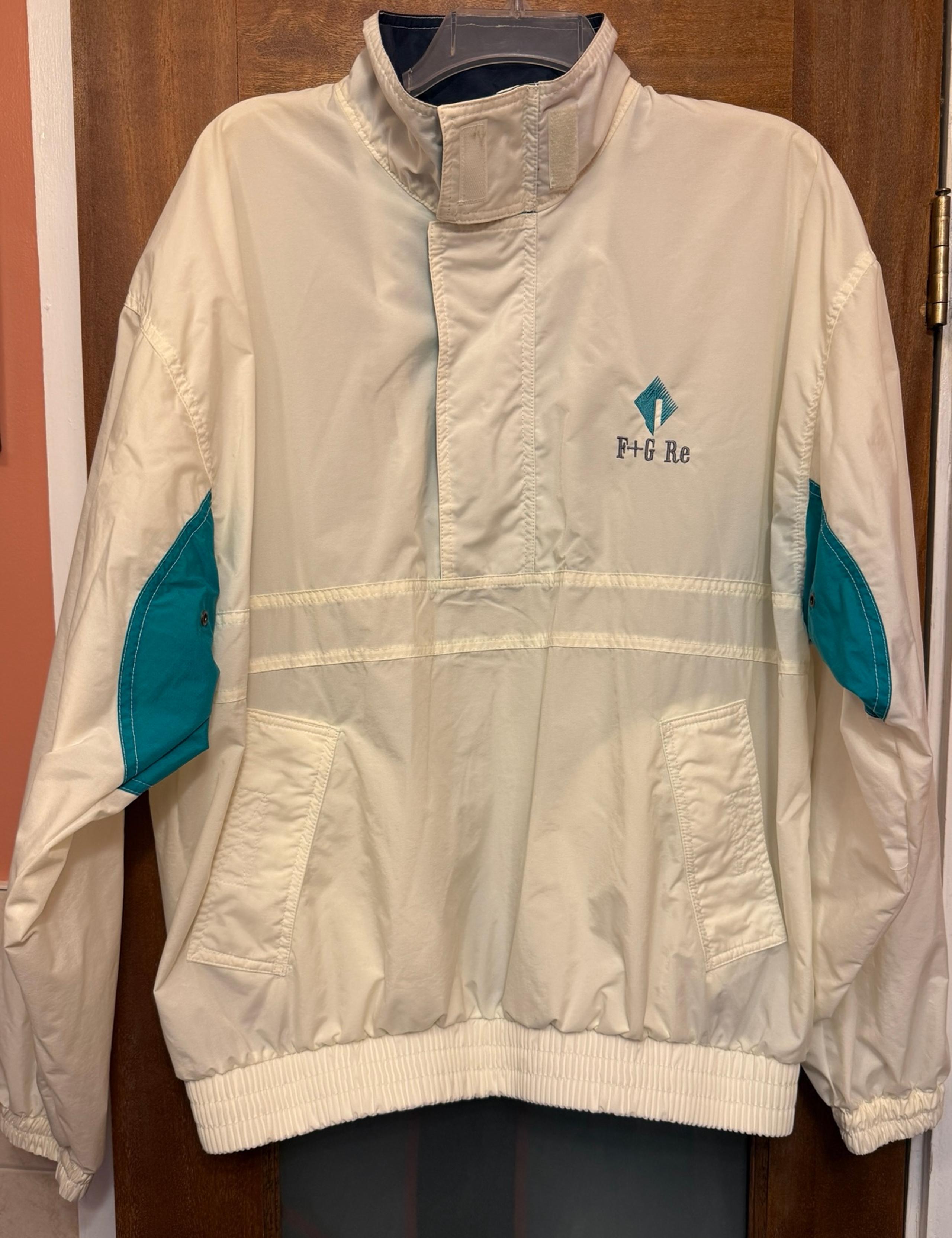 Boast Unisex Vintage Nylon Pull Over 1/4 Zip Windbreaker Jacket Size M