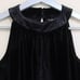 NWT Catherine Malandrino Velvet Halter Back Keyhole Top