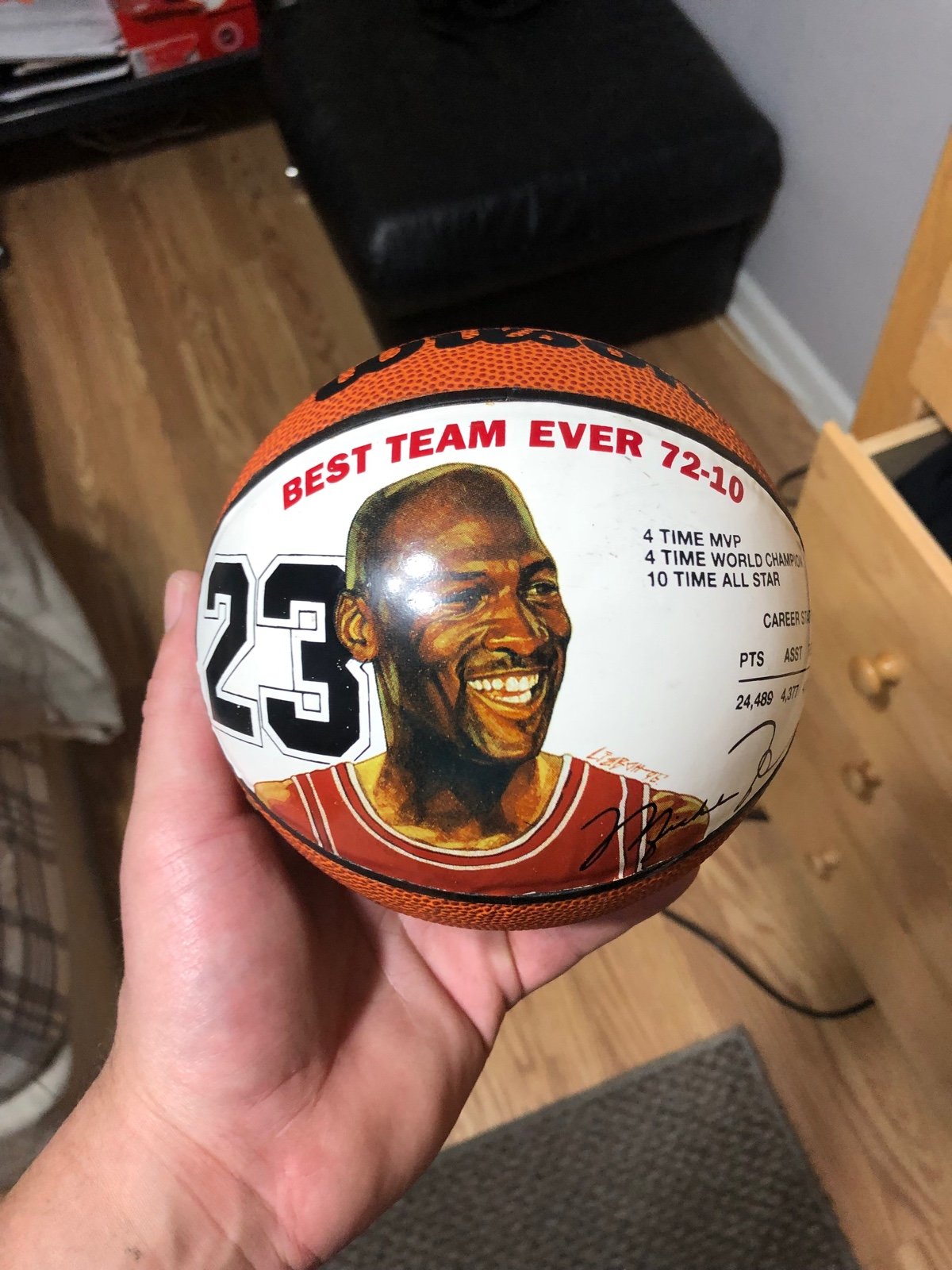 Michael Jordan bulls mini basketball 72-10