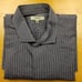 Burberry London Mens 16 - 41 Striped Button Up Dress Shirt Gray Cotton Size