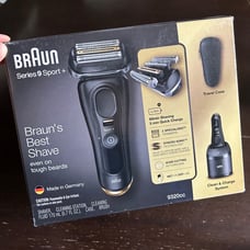 Braun Series 9 Sport + Electric Shaver with Clean and Charge Station 9320cc
