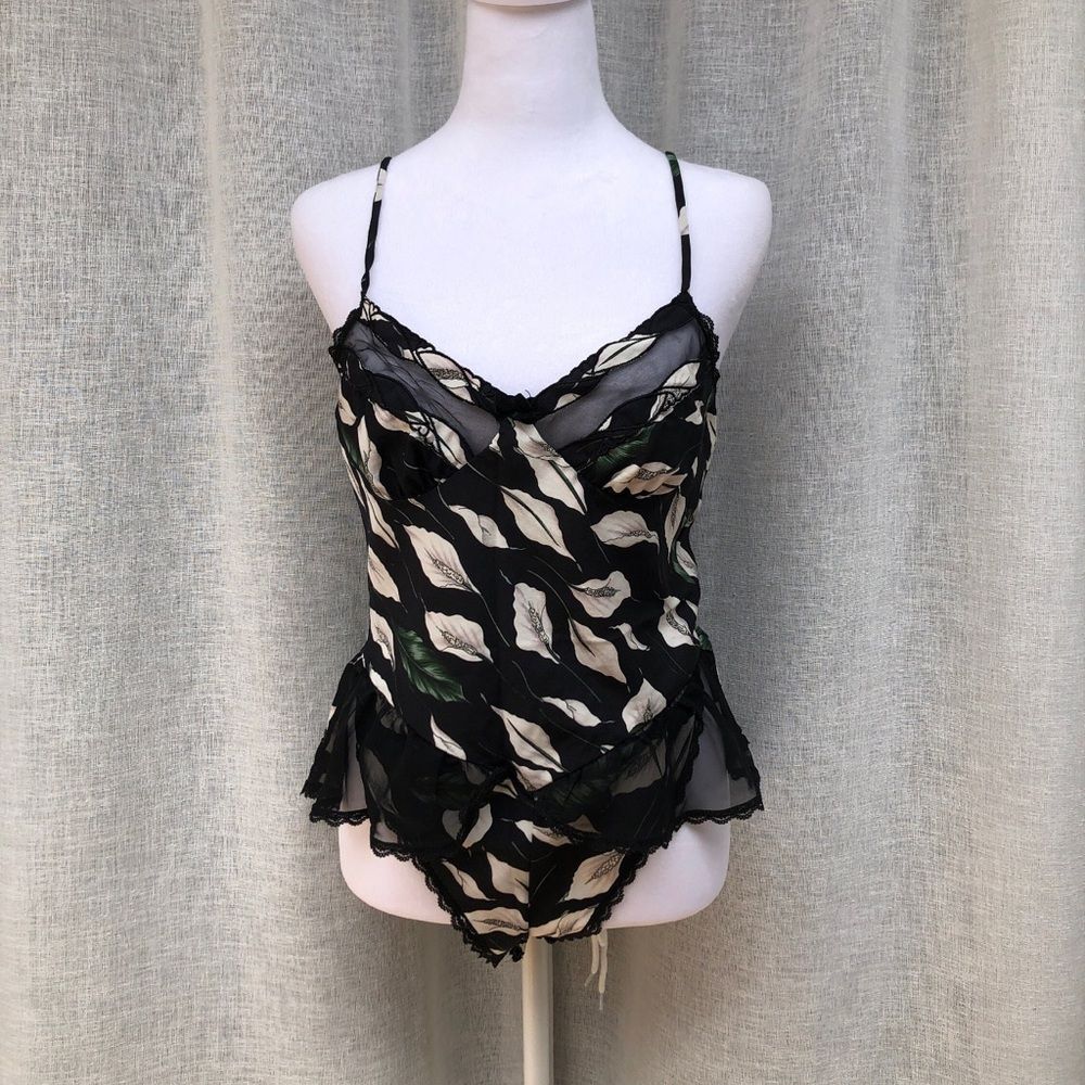 Vintage Valentino Satin Lingerie body and cover robe set