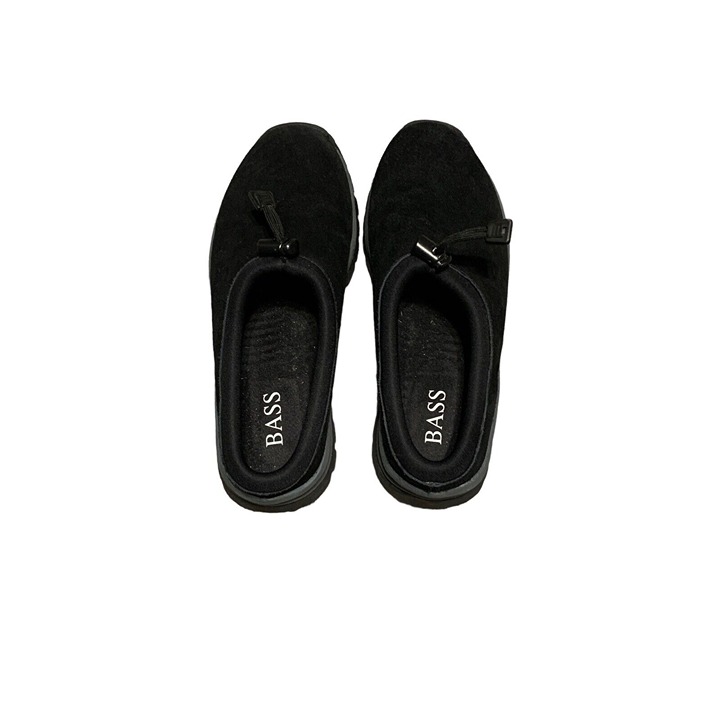 Bass Men's Black Sued Bearing Mule Slip on Shoe Size 8.5.