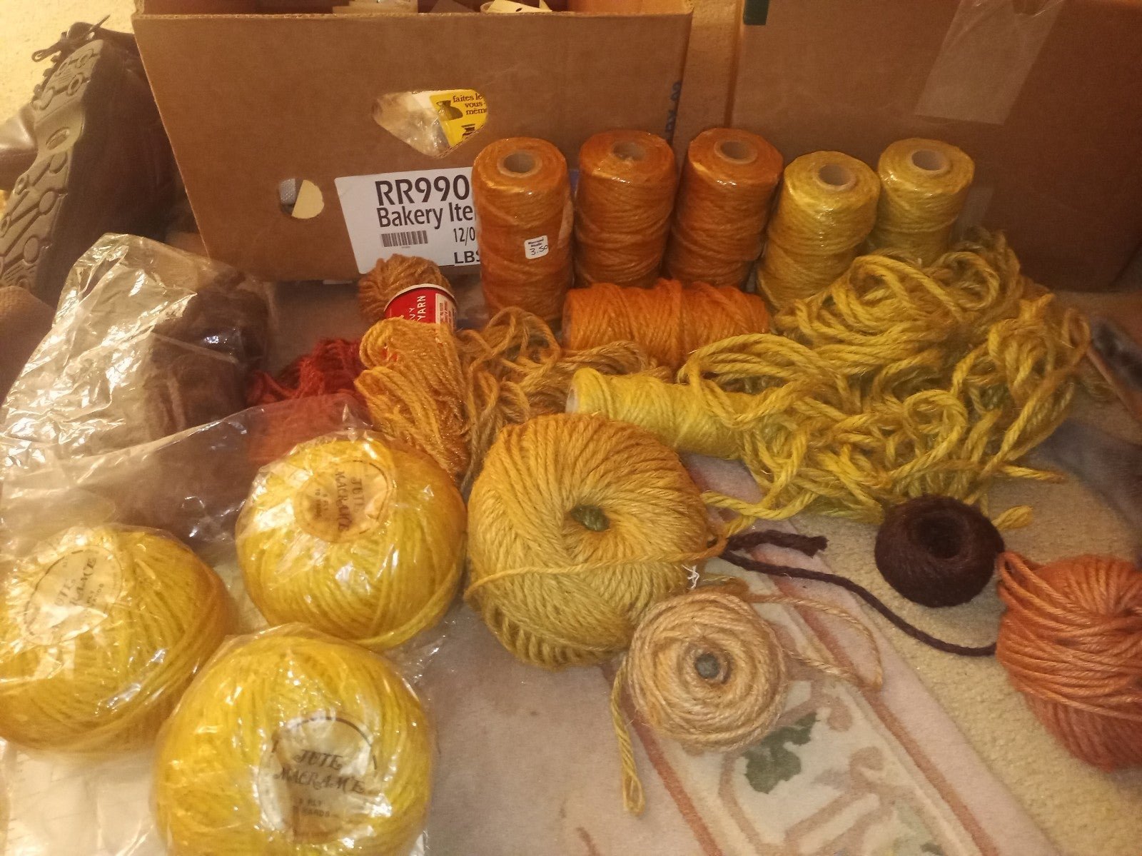 Macrame yarn lot