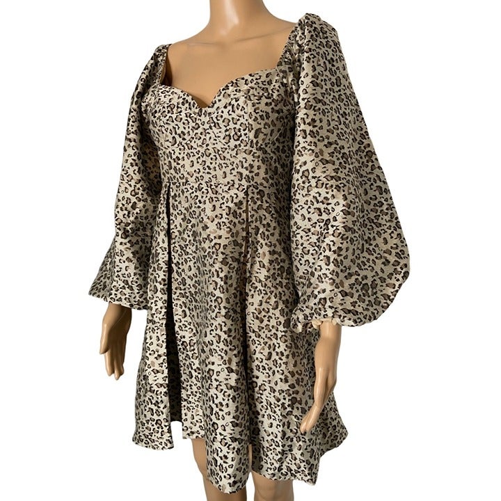 Sister Jane Jacquard Tempo Leopard Dress | Urban Outfitters