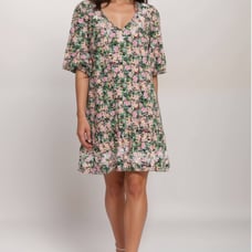 NWT Johnny Was Women's Rebekah Poplin Mini Dress Size L