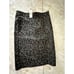 LOFT Black Leopard Print stretch skirt Size XS